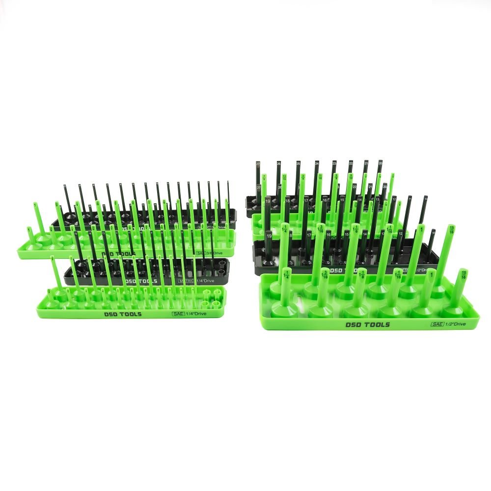 DSD TOOLS 6PC SOCKET TRAY FOR 1/4" 3/8" 1/2" DR SOCKETS METRIC &amp; SAE DS1357 image 2