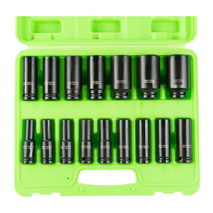 DSD TOOLS 16PC 1/2" DR 6PT EUROPEAN IMPACT SOCKETS DS1100 image 2