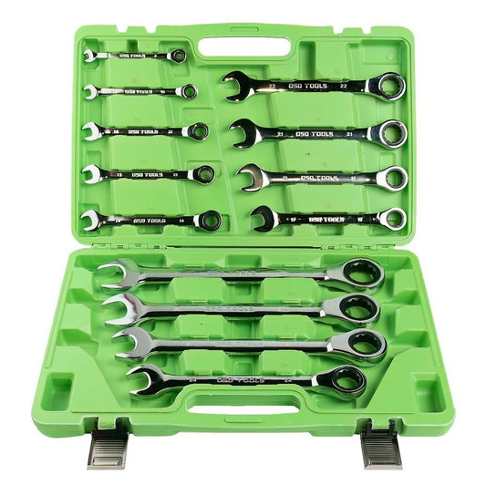 DSD TOOLS 13PC METRIC GEAR RATCHET COMBINATION WRENCH SET DS1057 image 0