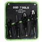 DSD TOOLS 4PC BLACK LOCKING PLIERS SET DS1265 image 0