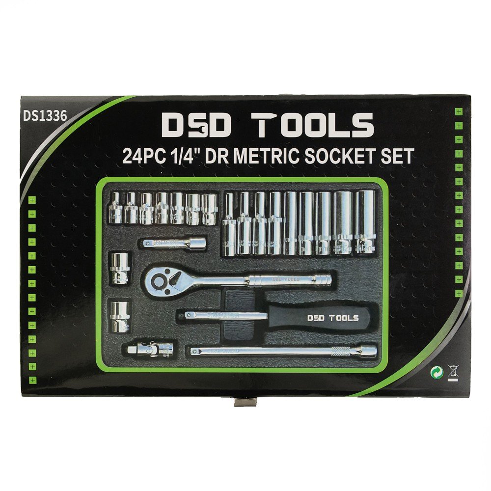 DSD TOOLS 24PC 1/4" DR METRIC SOCKET SET DS1336 image 3