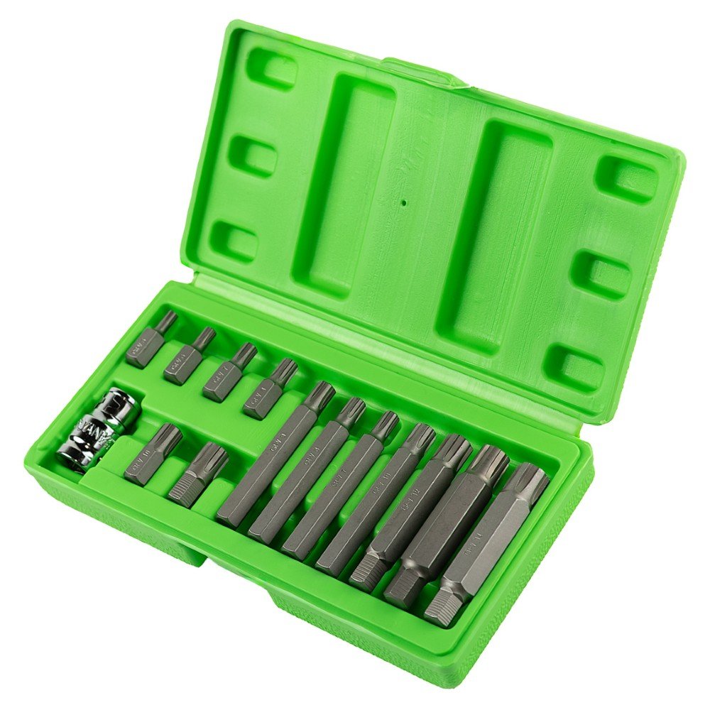 DSD TOOLS 14PC 1/2" DRIVE 10MM RIBE BITS SET  DS1213 image 0