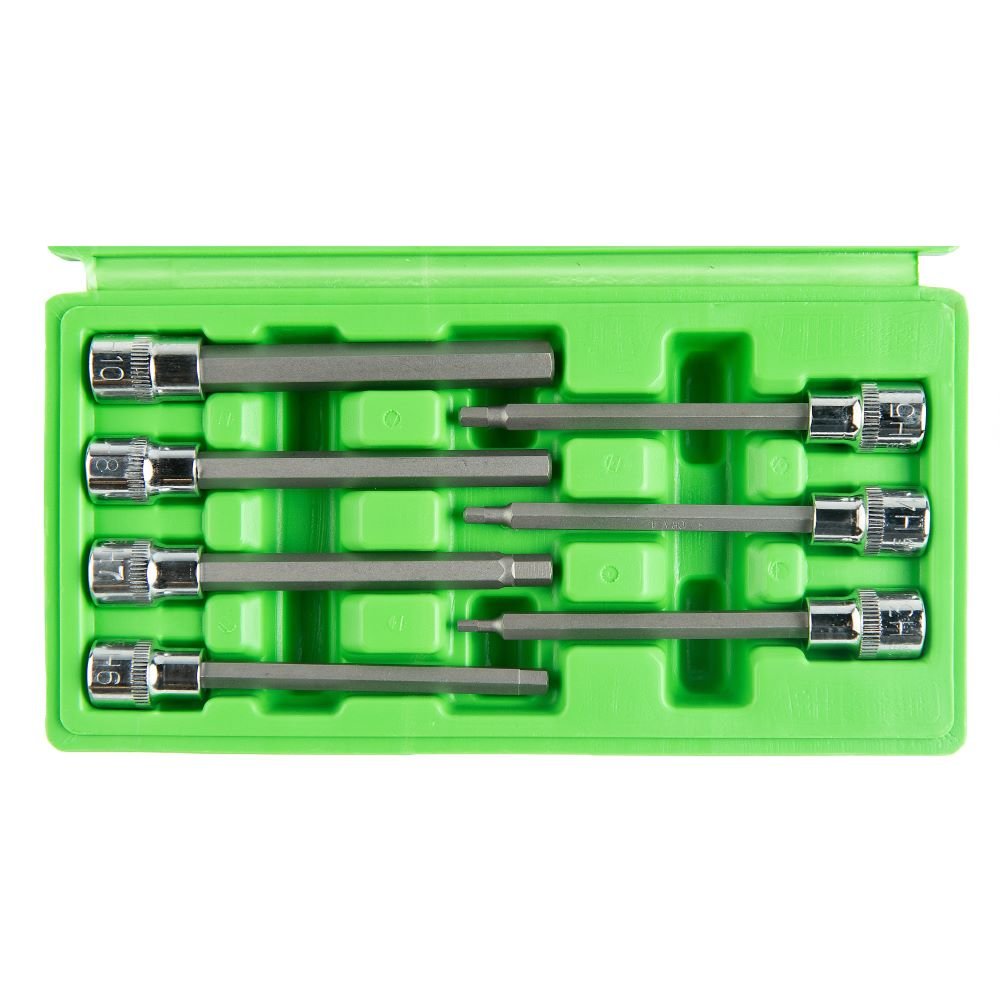 DSD TOOLS 7PCS 3/8” DR. 110MM(L) HEX BIT SOCKETS DS1219 image 2