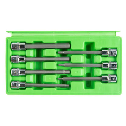 DSD TOOLS 7PCS 3/8” DR. 110MM(L) HEX BIT SOCKETS DS1219 image 2