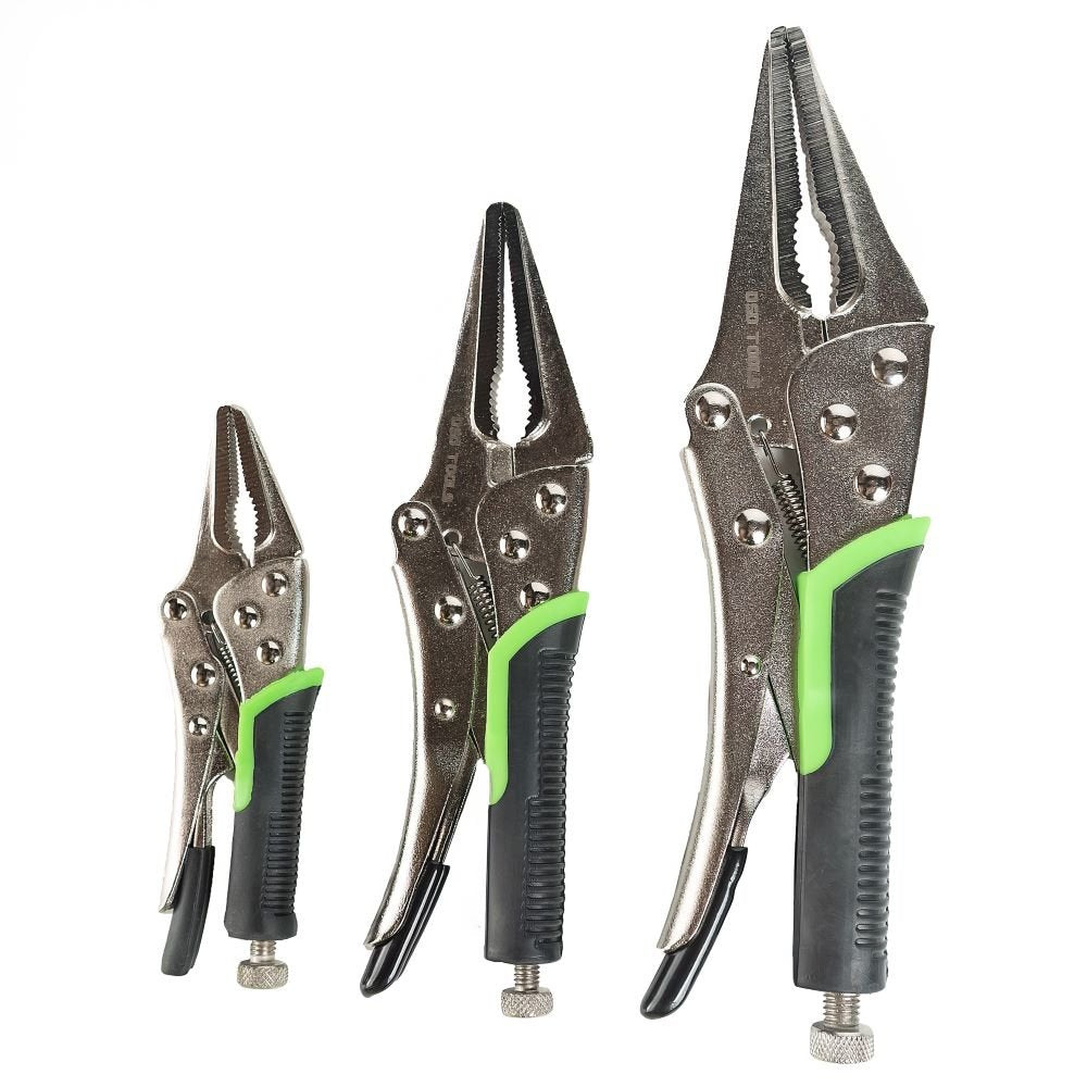 DSD TOOLS 3PC LONG NOSE PLIERS SET WITH SOFT GRIP HANDLES DS1269 image 0