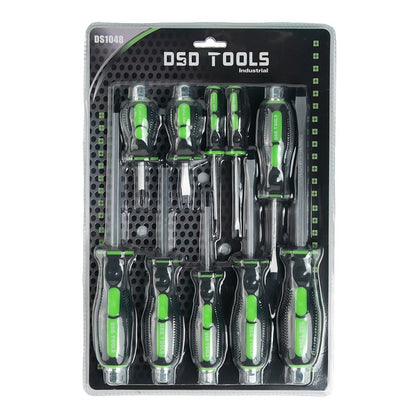 DSD TOOLS 10PC SCREWDRIVER SET PHILIPS AND SLOTTED DS1048 image 1