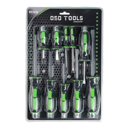 DSD TOOLS 10PC SCREWDRIVER SET PHILIPS AND SLOTTED DS1048 image 1