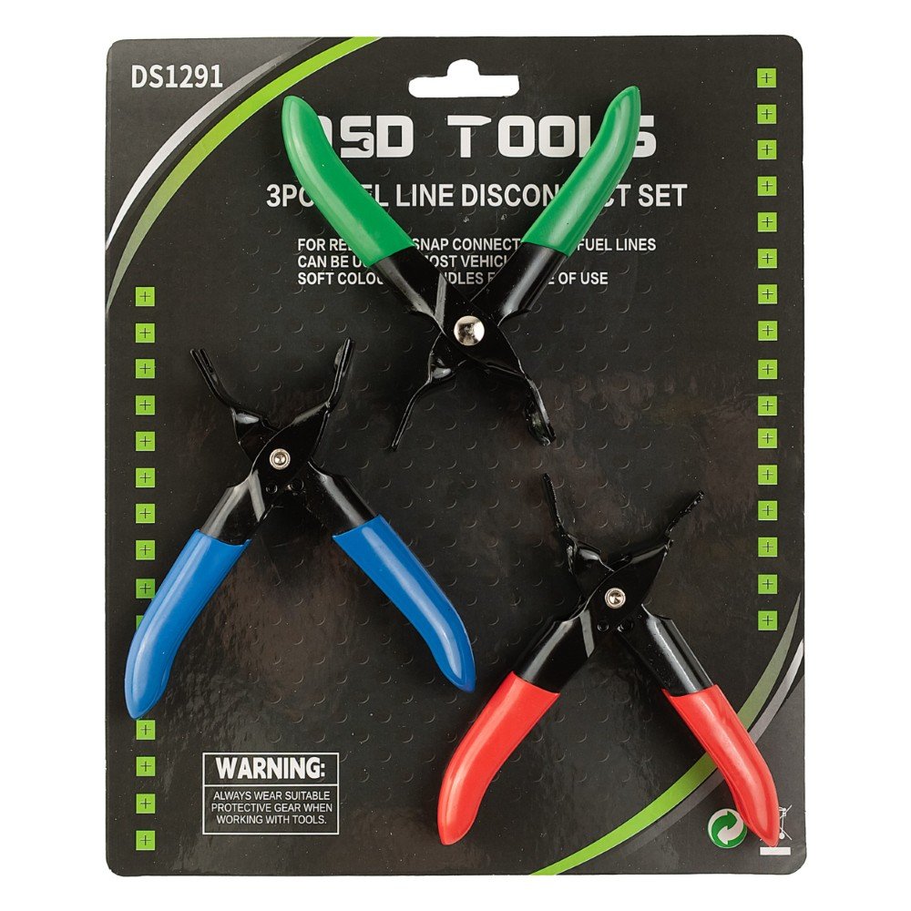 DSD TOOLS STRAIGHT 3PC FUEL LINE DISCONNECT SET DS1291 image 0