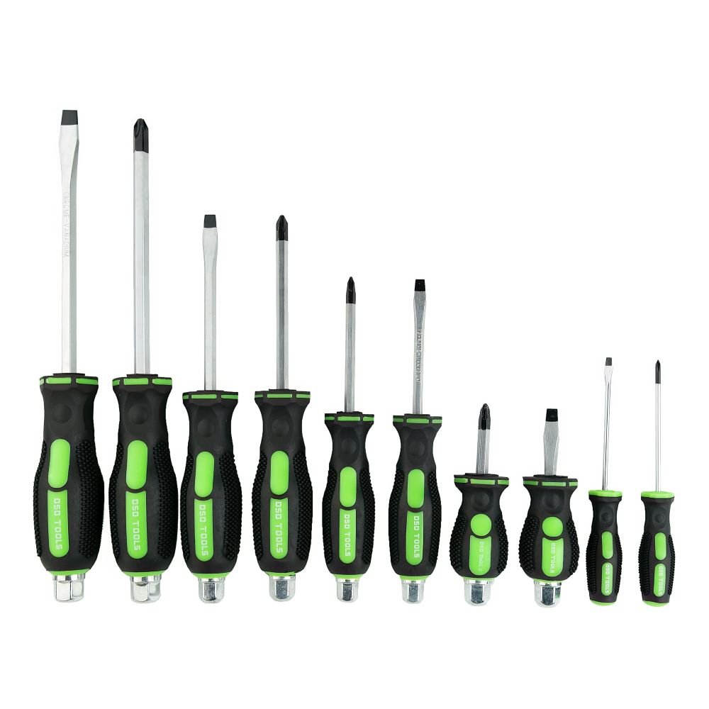 DSD TOOLS 10PC SCREWDRIVER SET PHILIPS AND SLOTTED DS1048 image 0
