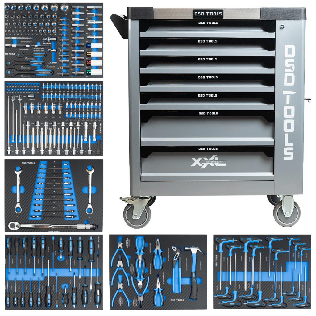 DSD TOOLS 7 DRAWER ROLLER TOOL CHEST CABINET TOOLS INCLUDED DS1021 image 0