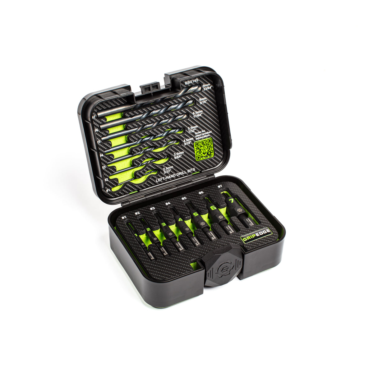 GripEdge BBX14S 14 piece broken bolt extractor set