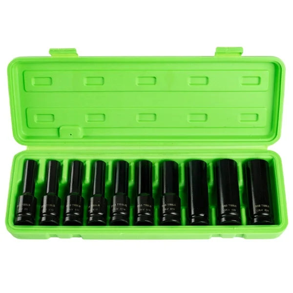 10PC 1/2″ DR DEEP IMPACT E STAR SOCKETS