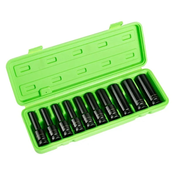 10PC 1/2″ DR DEEP IMPACT E STAR SOCKETS