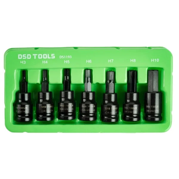 7PC 3/8″ DR IMPACT HEX BIT SOCKETS