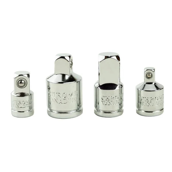 4PC SOCKET ADAPTER SET 1/4″, 3/8″ & 1/2″ DRIVES
