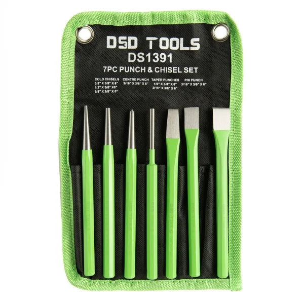 7PC PUNCH & CHISEL SET