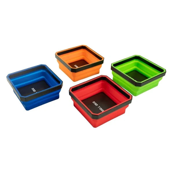 COLLAPSIBLE MAGNETIC PARTS TRAY – SET OF 4