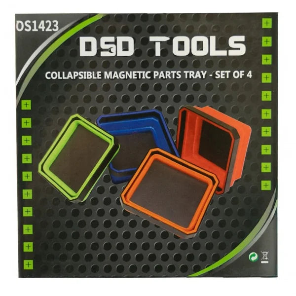 COLLAPSIBLE MAGNETIC PARTS TRAY – SET OF 4