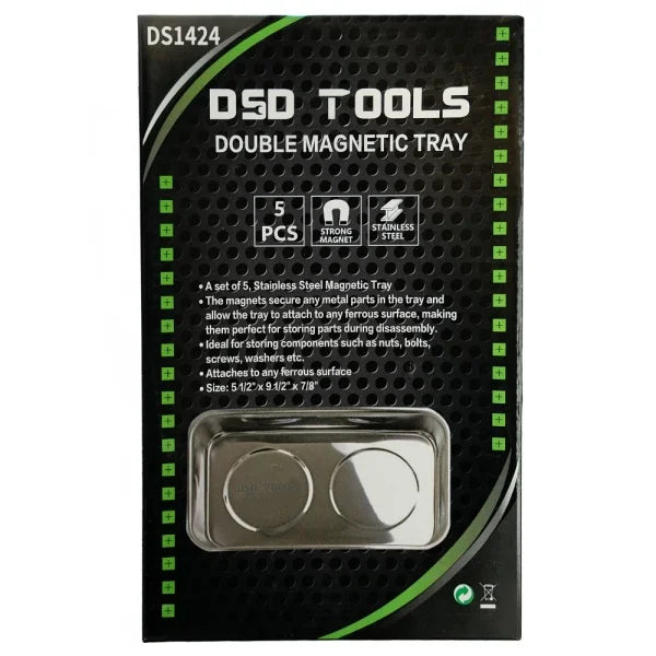 DOUBLE MAGNETIC TRAY BOX OF 5