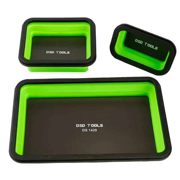 COLLAPSIBLE MAGNETIC PARTS TRAY – SET OF 3