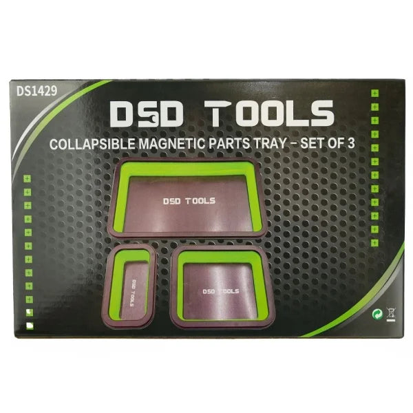 COLLAPSIBLE MAGNETIC PARTS TRAY – SET OF 3