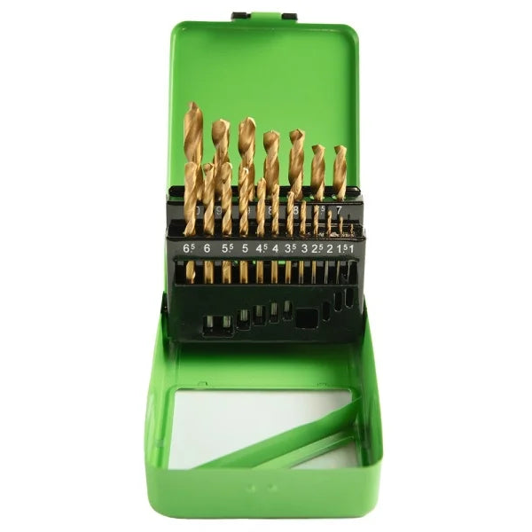 19PC HSS TITANIUM COATED METRIC DRILL BIT SET 1 – 10MM