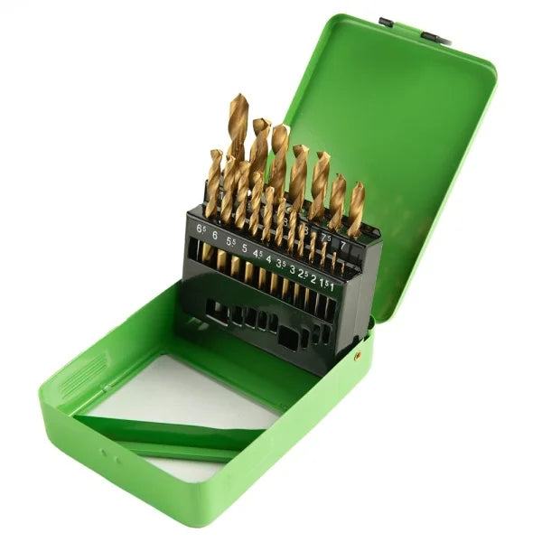 19PC HSS TITANIUM COATED METRIC DRILL BIT SET 1 – 10MM