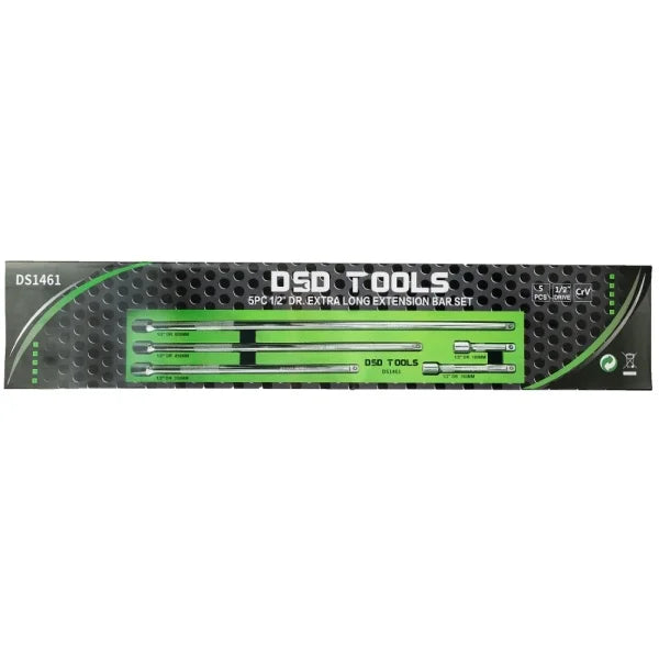 5PC 1/2″ DR EXTRA LONG EXTENSION BAR SET