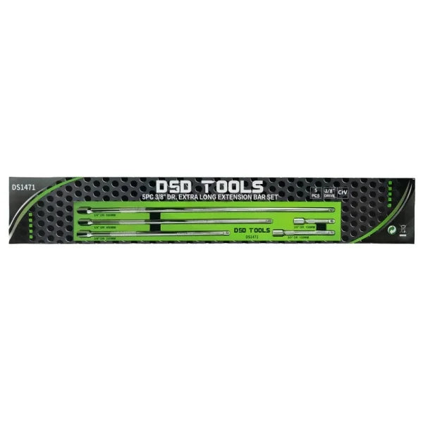 5PC 3/8″ DR. EXTRA LONG EXTENSION BAR SET
