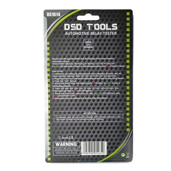DS1614 automotive relay tester detail