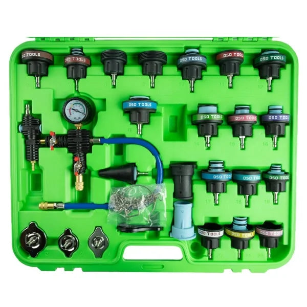 28PC COOLANT SYSTEM PRESSURE TESTER & REFILL KIT