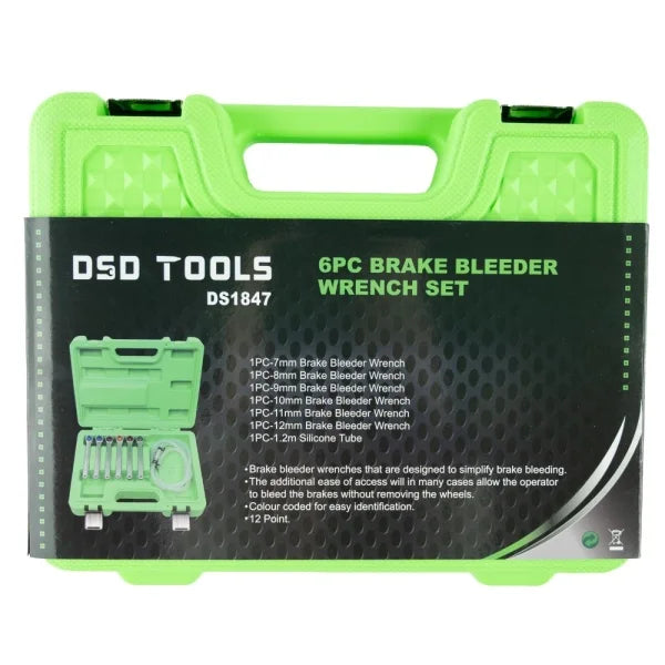 7PC BRAKE BLEEDER WRENCH SET 12PT