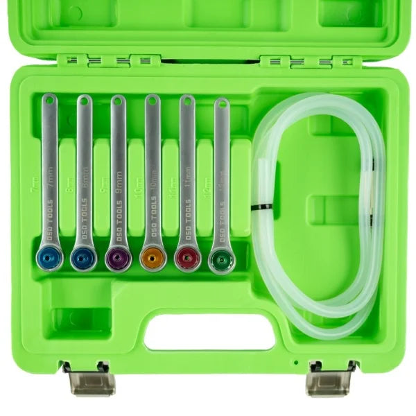 7PC BRAKE BLEEDER WRENCH SET 12PT