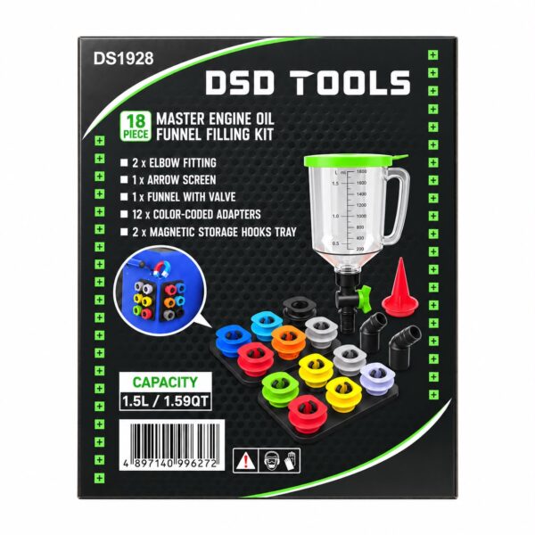 Oil funnel kit contents