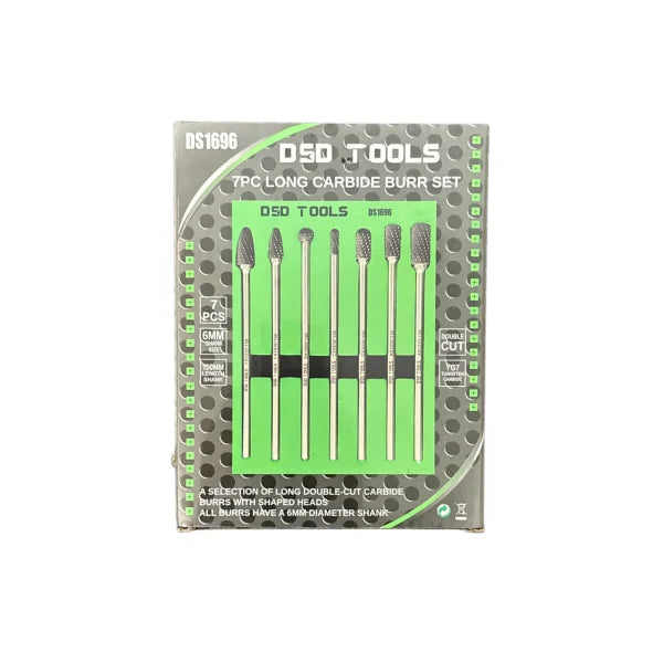 7PC LONG CARBIDE BURR SET