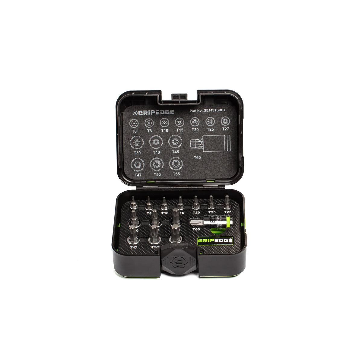 GripEdge 14PC RPT Torx Star Driver Set T6–T60