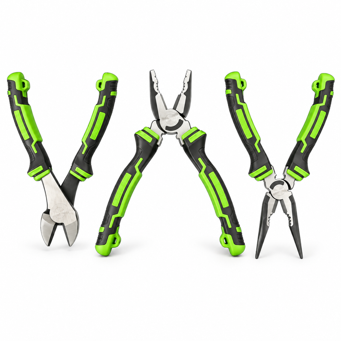3PC HEAVY DUTY 8″ FINISH PLIERS SET