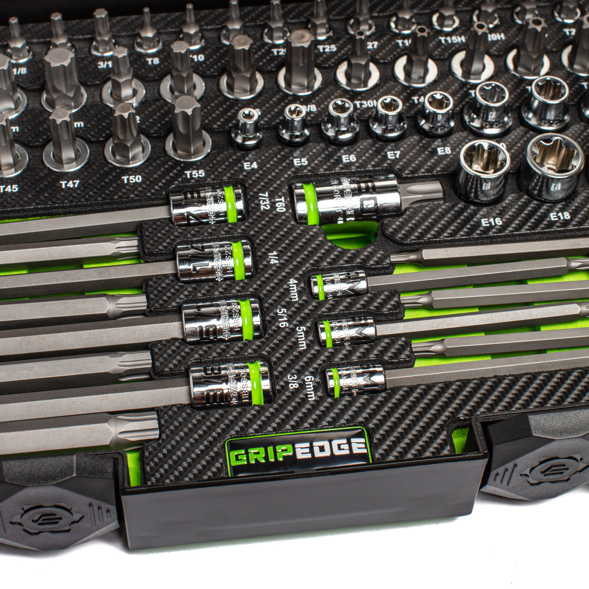GripEdge MHST62S 62 piece master hex and star driver set