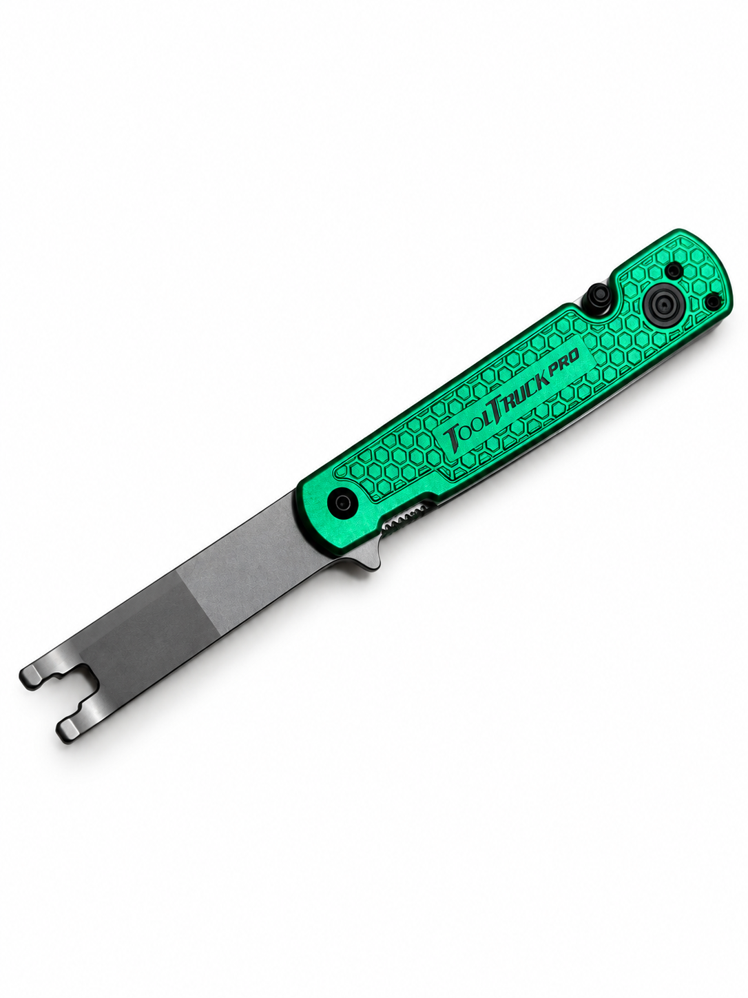 Pitlane Green ToolTruck Pro hex handle close-up