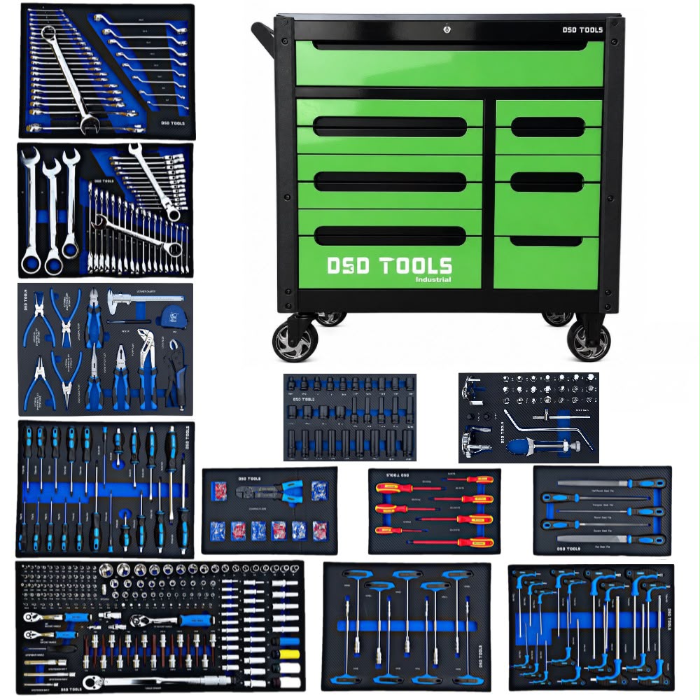 DSD TOOLS 12 DRAWER ROLLER TOOL CHEST 12 CABINETS TOOLS INCLUDED