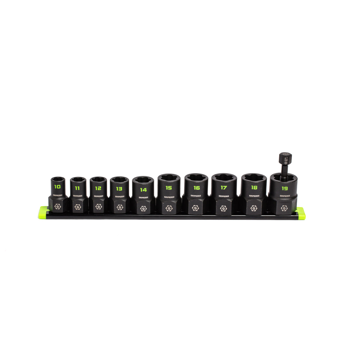 GripEdge XBM10S 10 piece metric socket extractor set