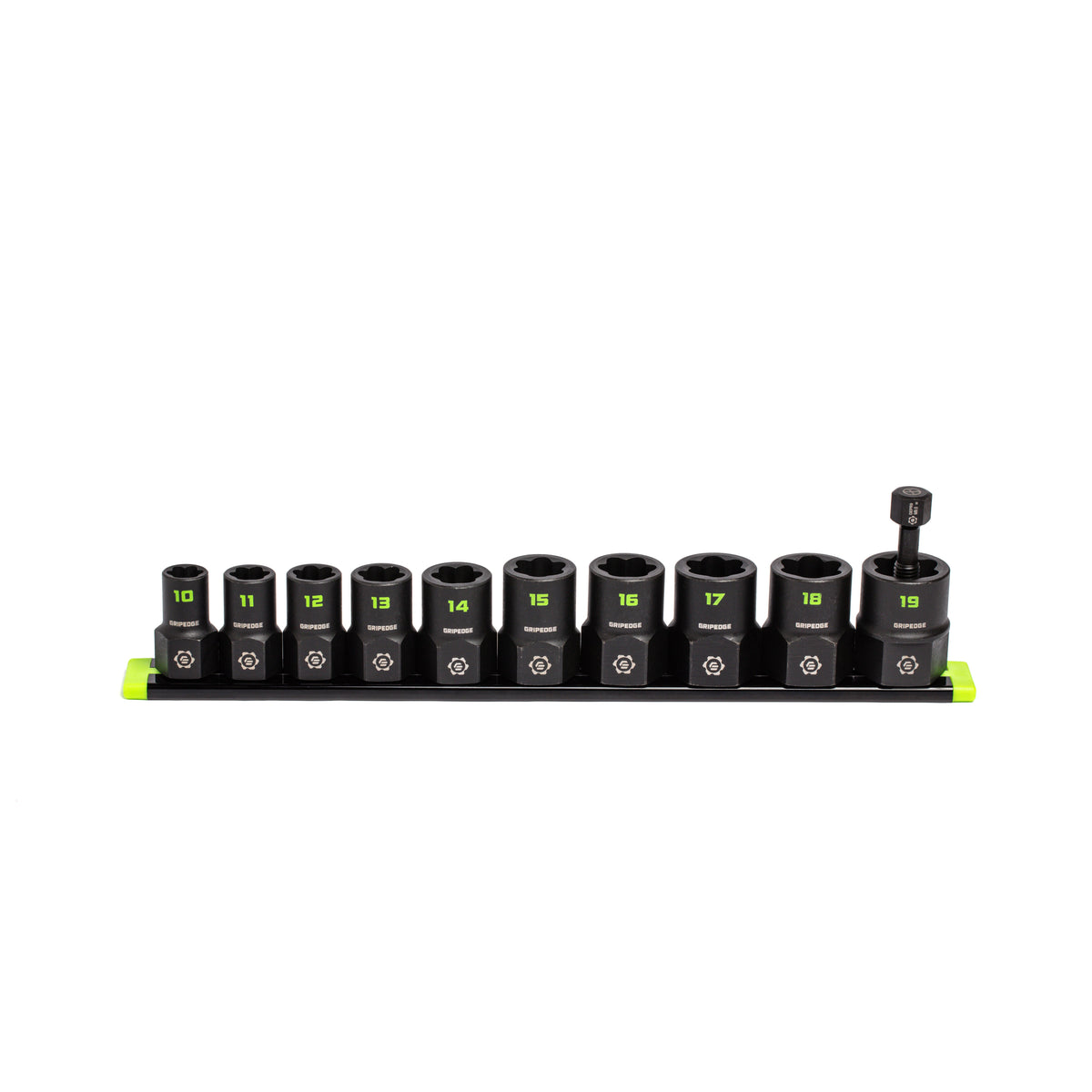 GripEdge XBM10S 10 piece metric socket extractor set