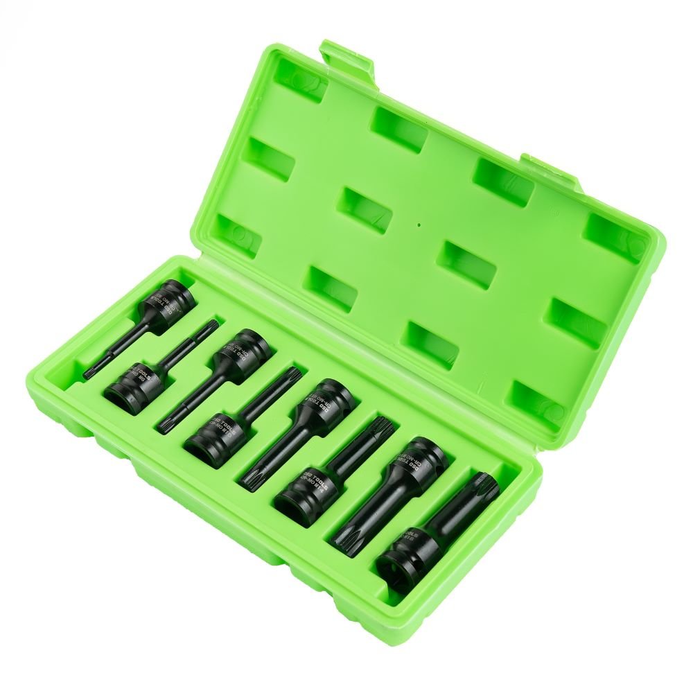DSD TOOLS 8PC 1/2" DR IMPACT SPLINE BIT SOCKETS DS1180 image 0