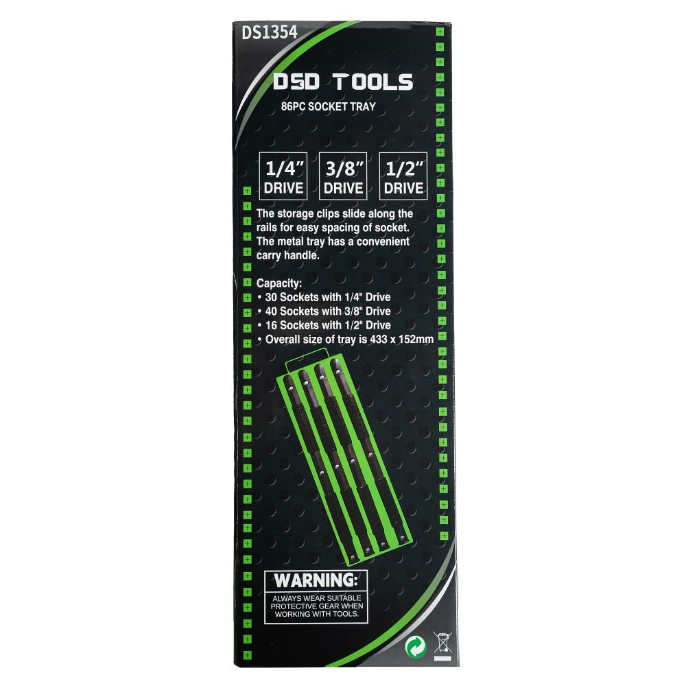 DSD TOOLS 86PC SOCKET TRAY DS1354 image 4
