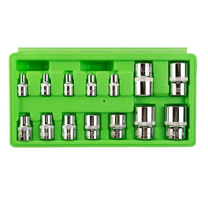 DSD TOOLS 14PC E-STAR SOCKETS 1/4", 3/8", 1/2" DRIVE DS1312 image 2