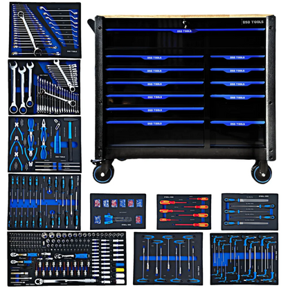 DSD TOOLS 12 DRAWER ROLLER TOOL CHEST 10 CABINETS TOOLS INCLUDED DS1018 image 0