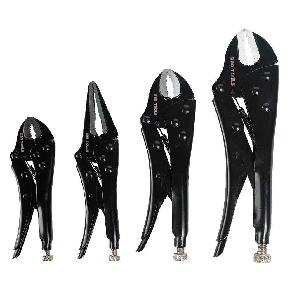 DSD TOOLS 4PC BLACK LOCKING PLIERS SET DS1265 image 0