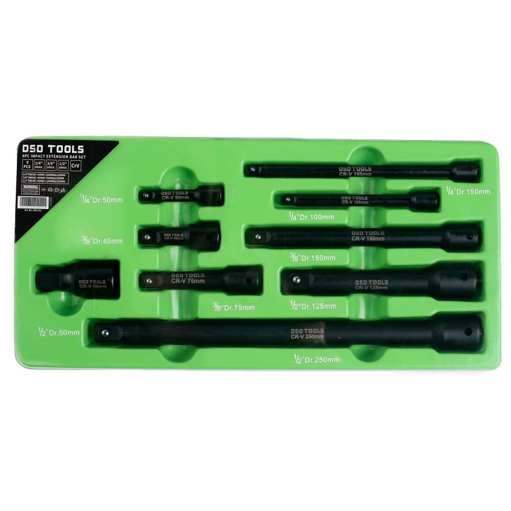 DSD TOOLS 9PC IMPACT EXTENSION BAR SET DS1121 image 1