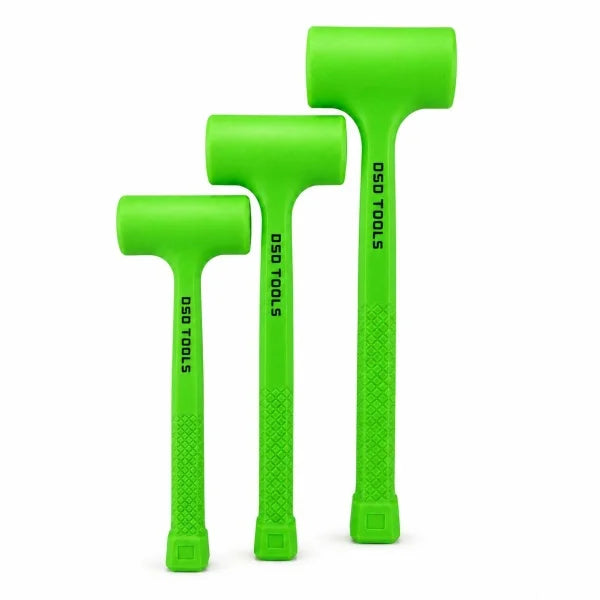3PC DEAD BLOW RUBBER HAMMER SET included in the Hammer & Chisel Bundle