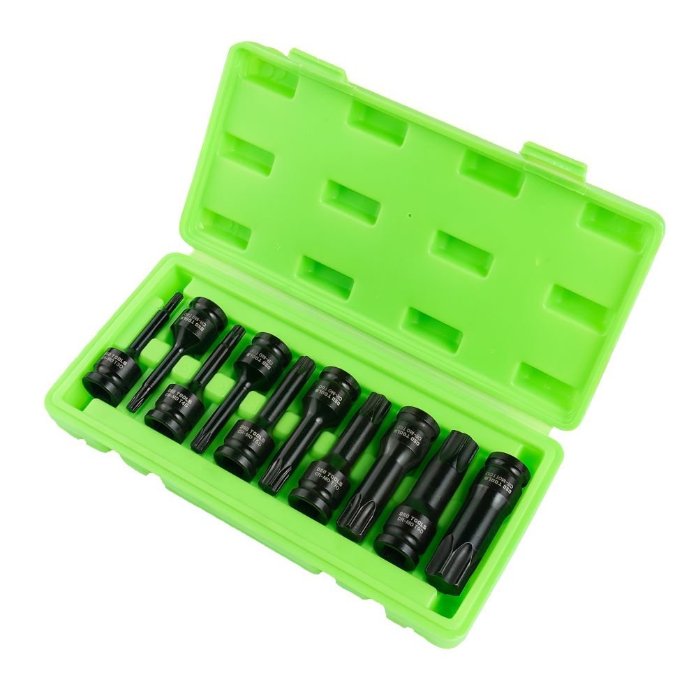 DSD TOOLS 10PC 1/2" DR IMPACT TORX BIT SOCKETS DS1118 image 0
